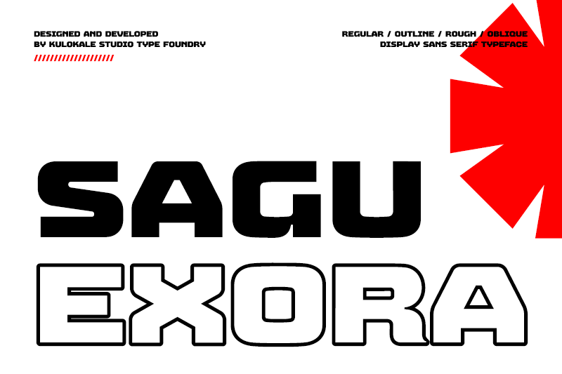 Sagu Exora Font