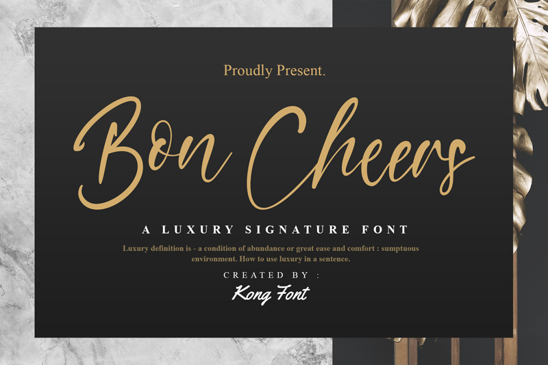 Bon Cheers Font
