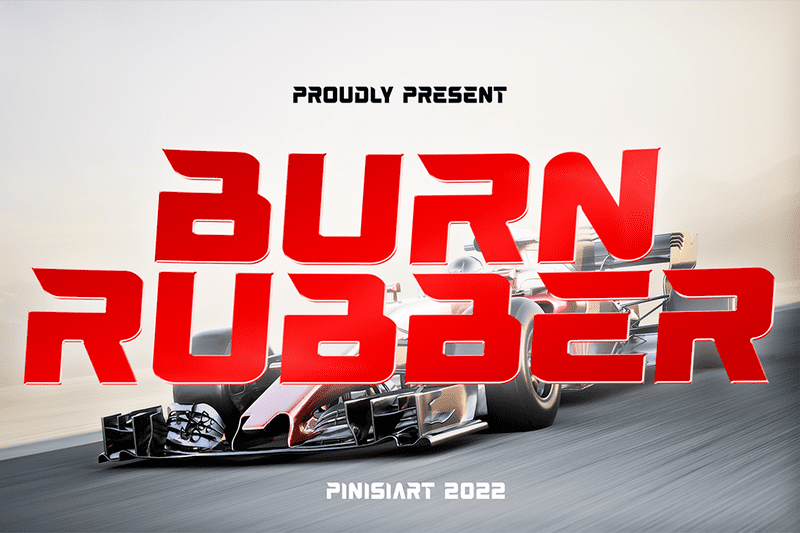 Burn Rubber Font