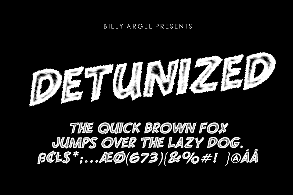 Detunized Font