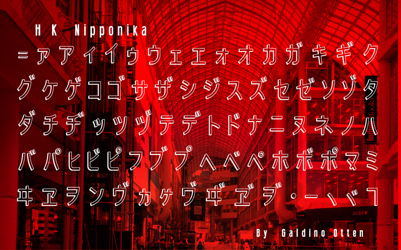 H K Nipponika Font