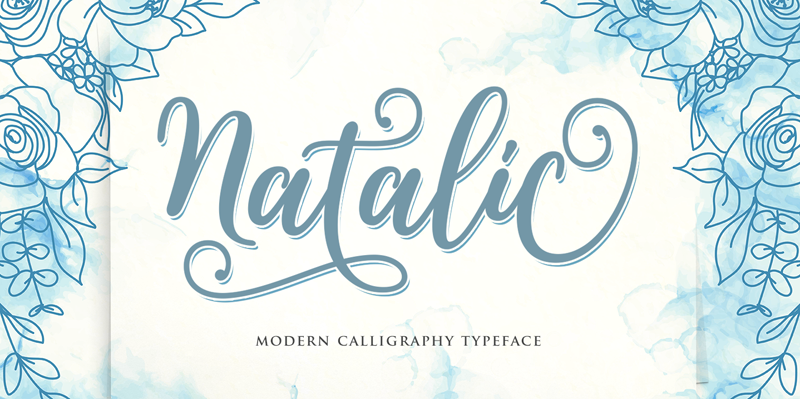 Natalic Script Font
