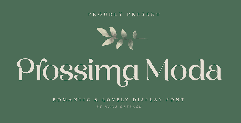 Prossima Moda Font
