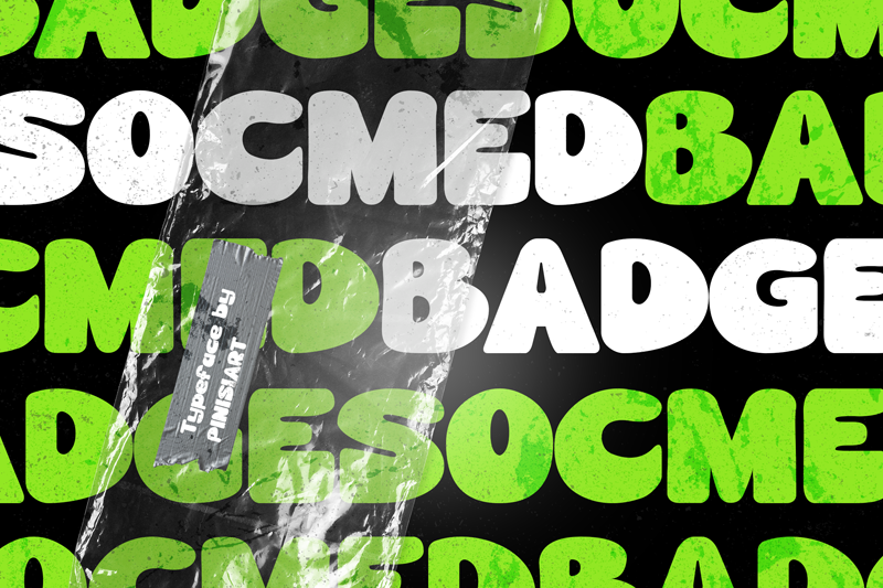 Socmed Badge Font