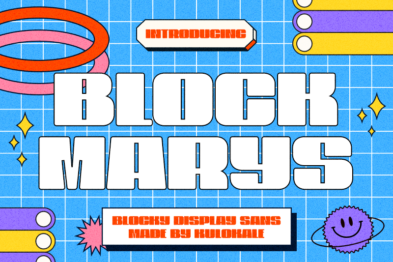 Block Marys Font