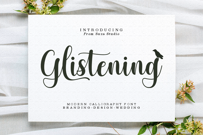 Glistening Script Font
