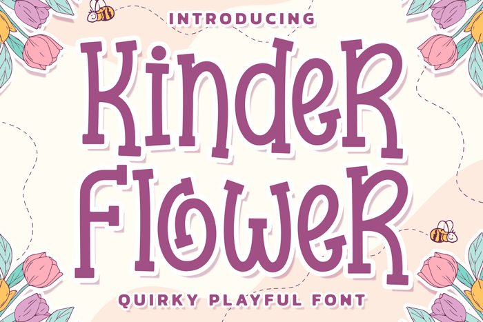 Kinder Flower Font