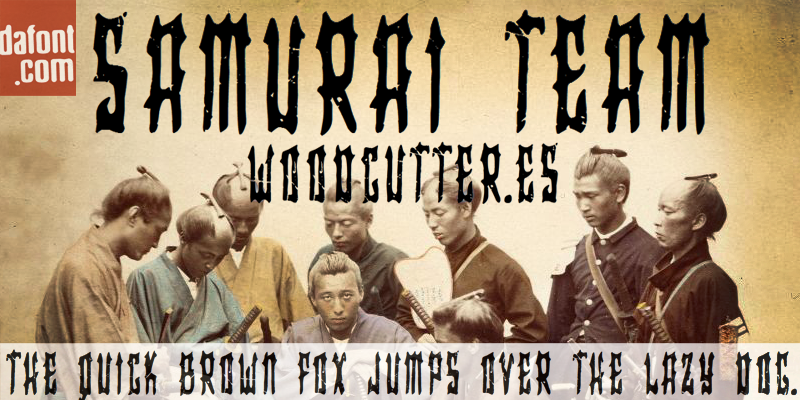 Samurai Team Font