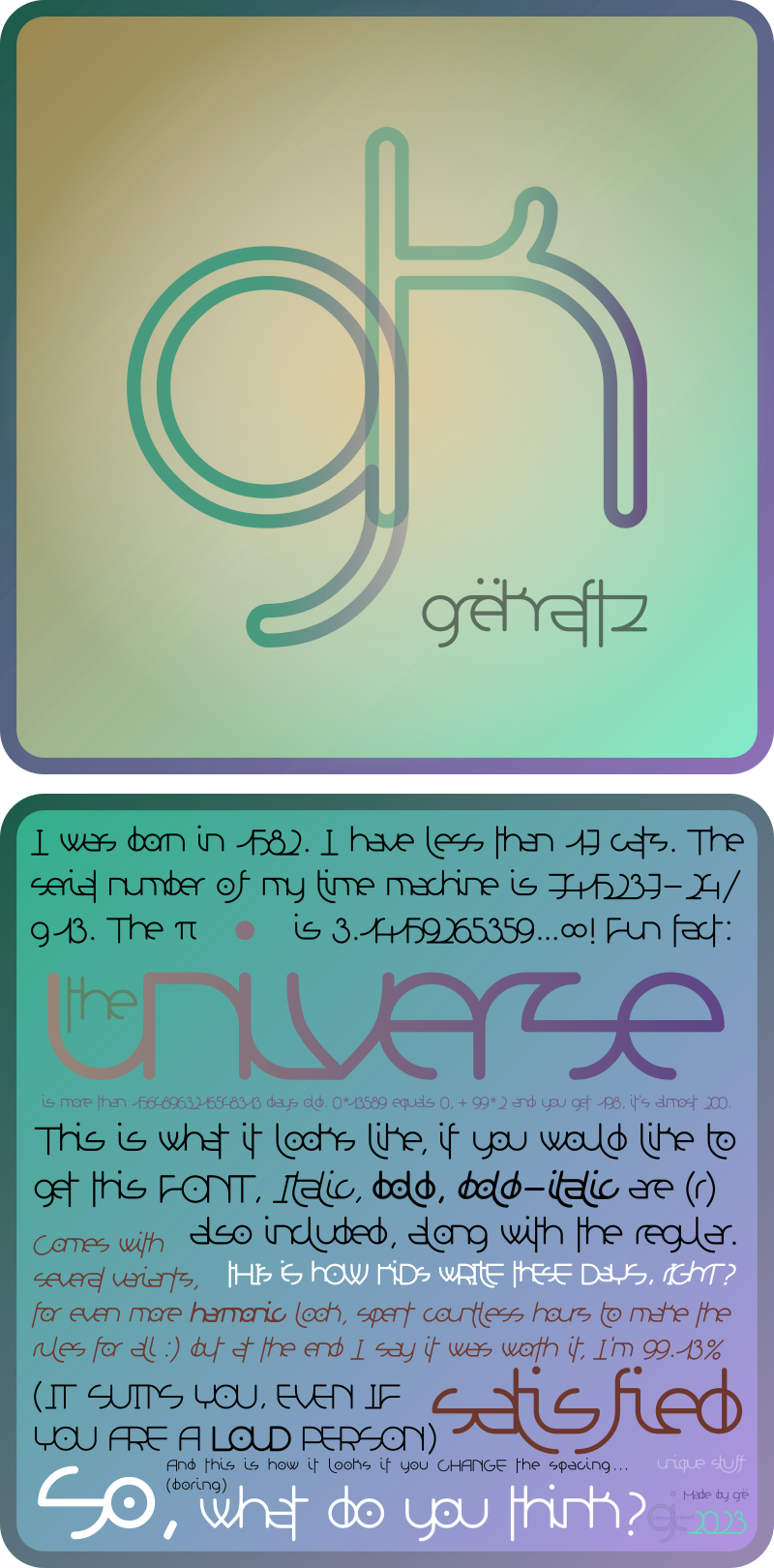 Grelessa intersekt Font