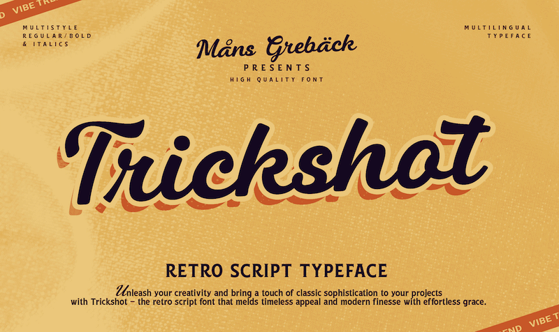 Trickshot Font