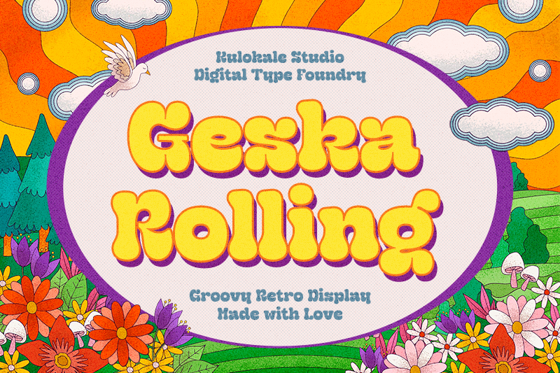 Geska Rolling Font