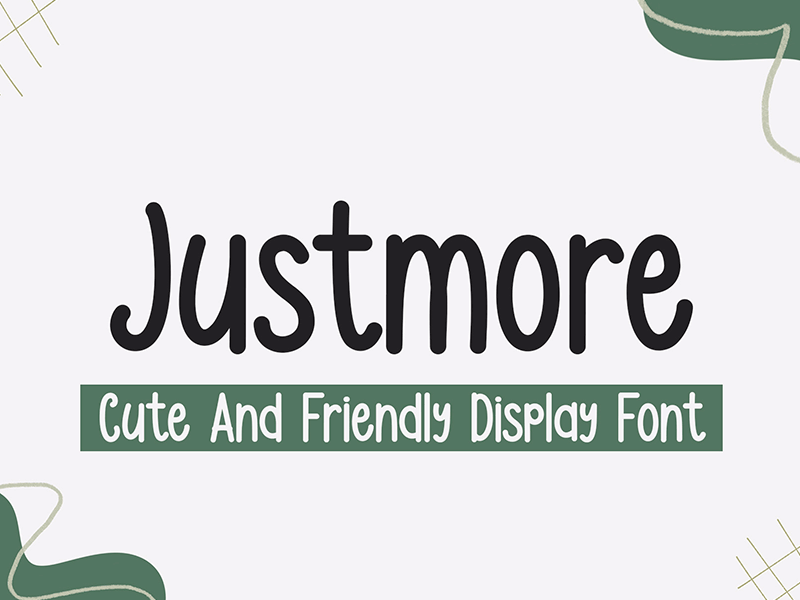 Justmore Font