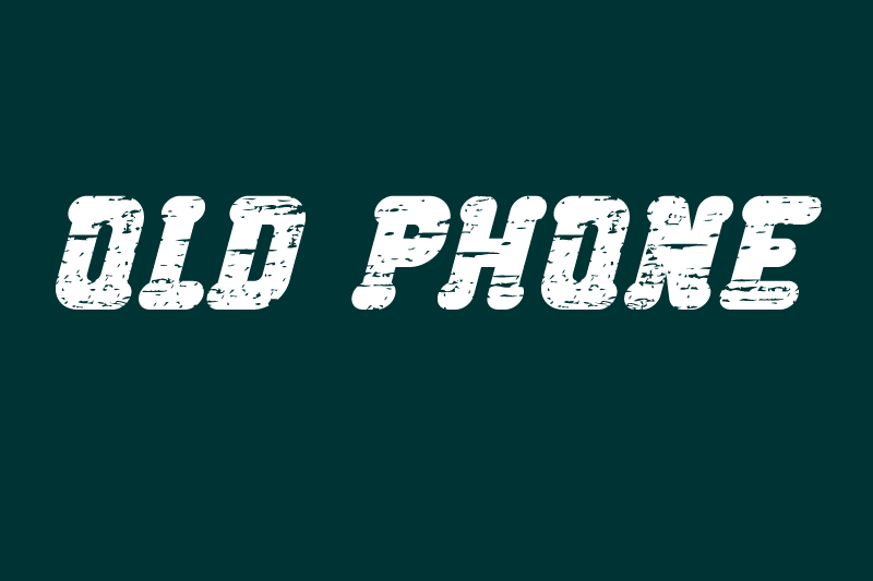 Old Phone Font