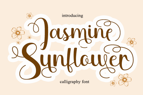 Jasmine Sunflower Font