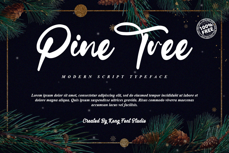 Pine Tree Font
