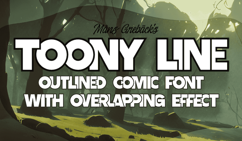 Toony Line Font