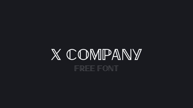 X Company Font