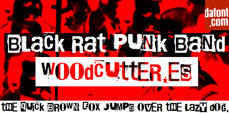 Black Rat Punk Band Font
