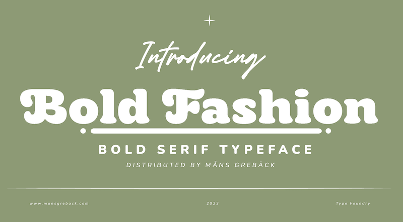 Bold Fashion Font
