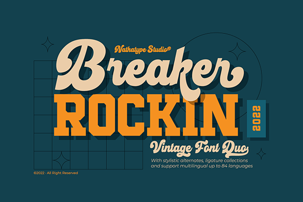 Breaker Rockin Display Font