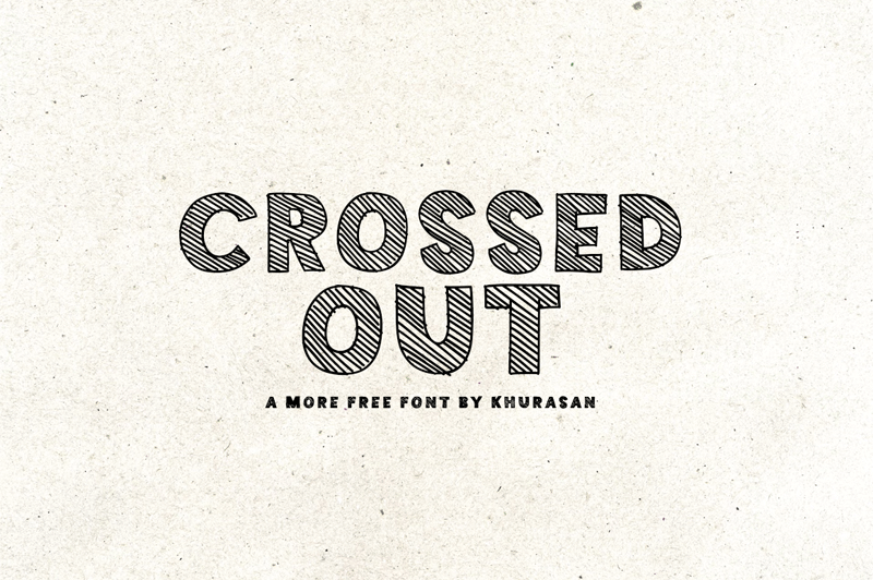 Crossed Out Font