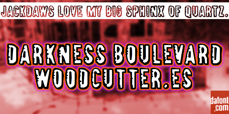 Darkness Boulevard Font