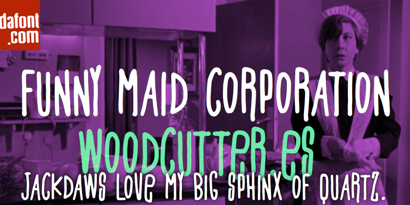 Funny Maid Corporation Font