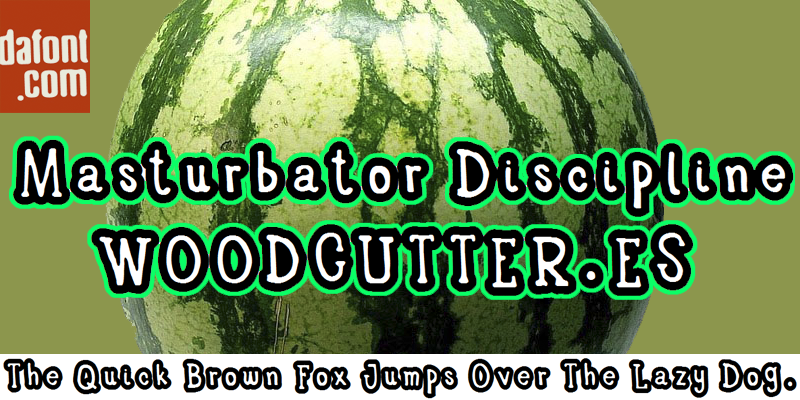 Masturbator Discipline Font