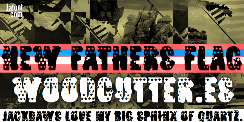 New Fathers Flag Font