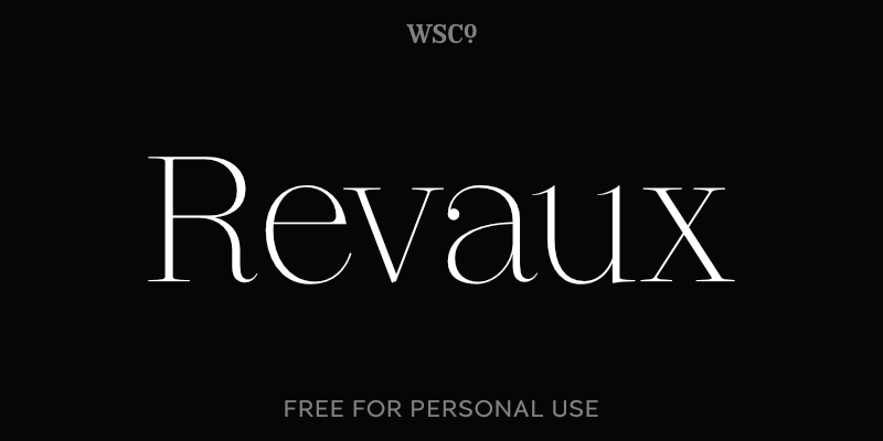 Revaux Font