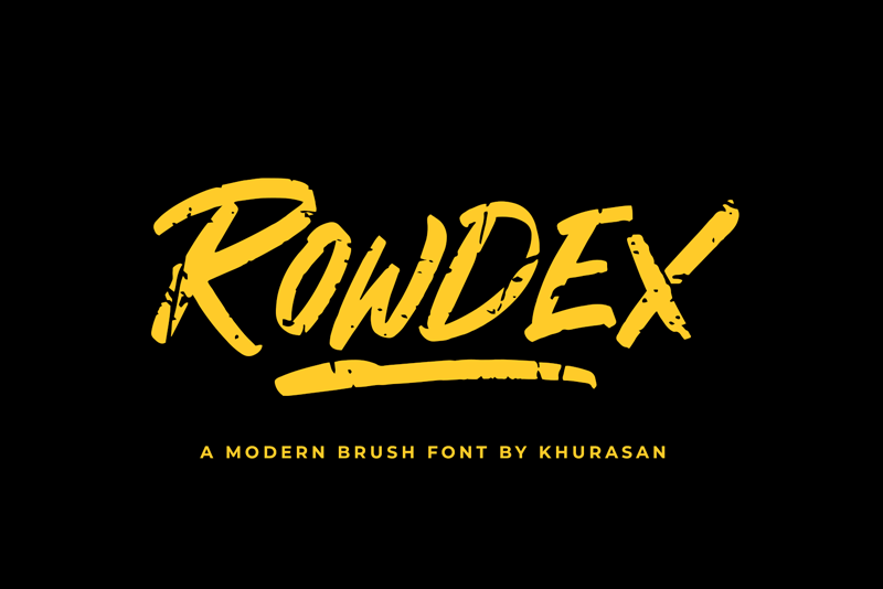Rowdex Font
