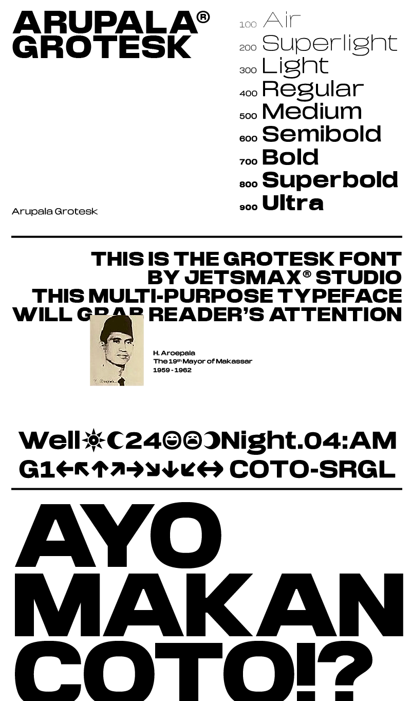Arupala Grotesk Font