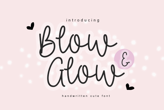 Blow Glow Font