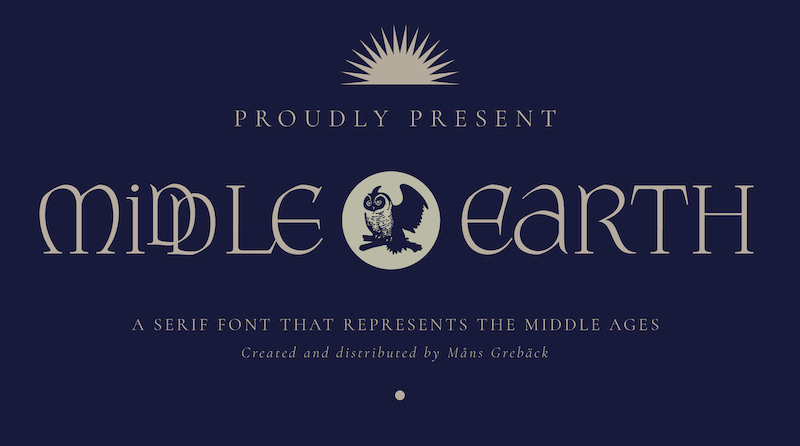 Middle Earth Font