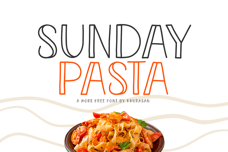 Sunday Pasta Font