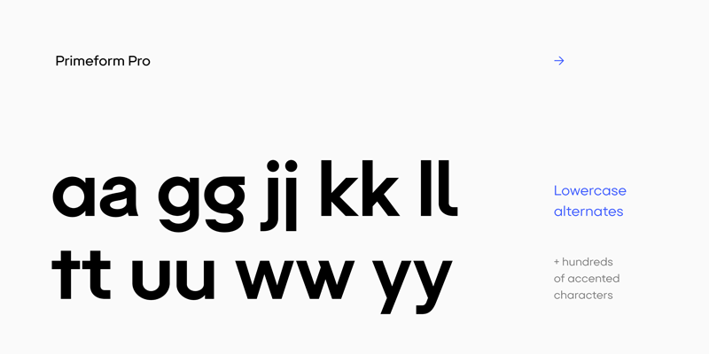 Primeform Pro Font