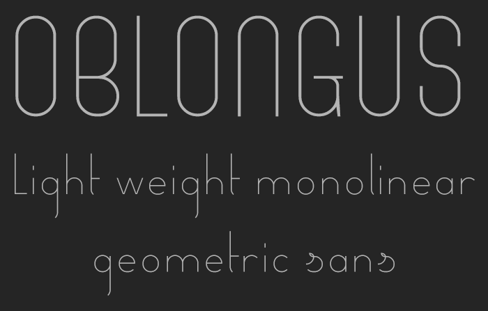 STF Oblongus Font