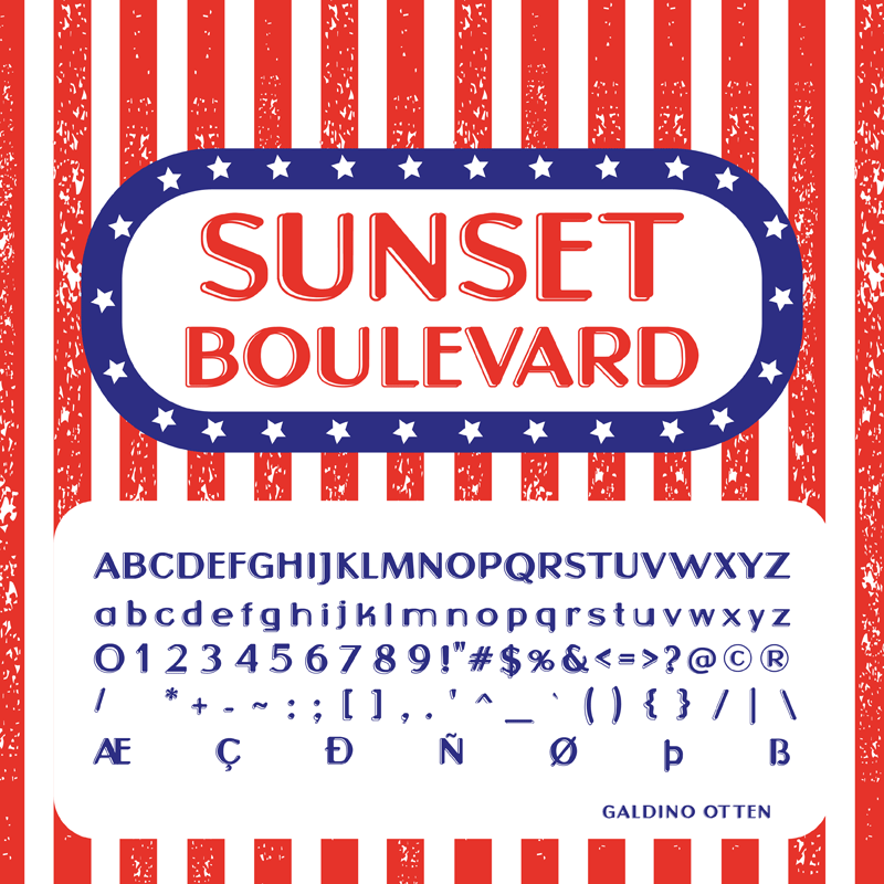 Sunset Boulevard Font
