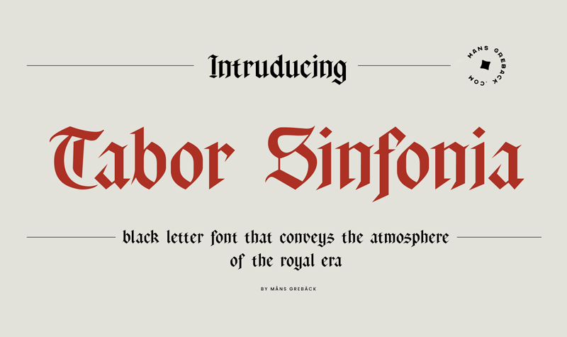Tabor Sinfonia Font