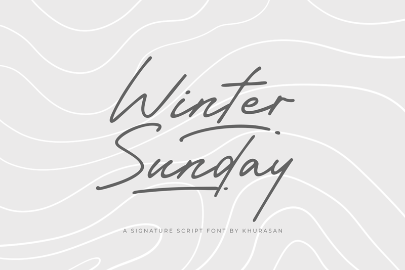 Winter Sunday Font