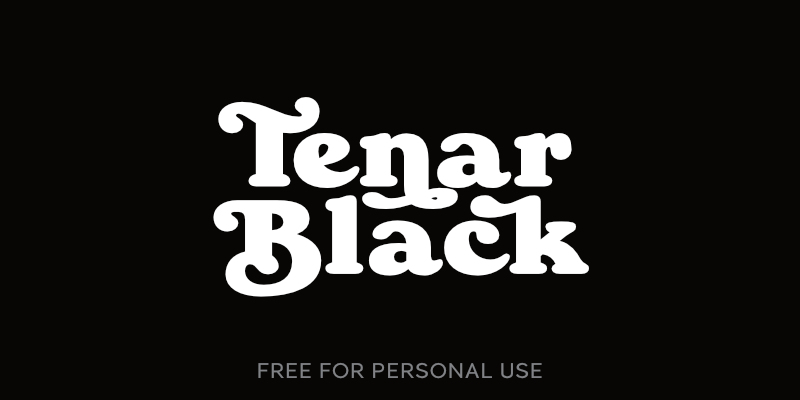 Tenar Black Font
