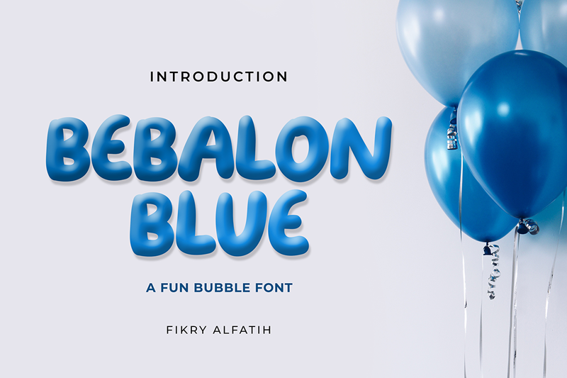 Bebalon Blue Font