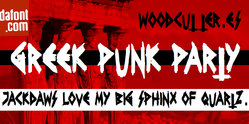 Greek Punk Party Font