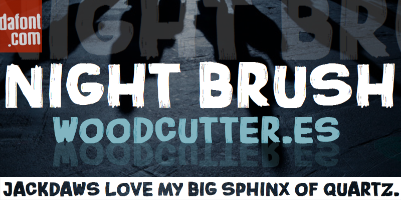 Night Brush Font