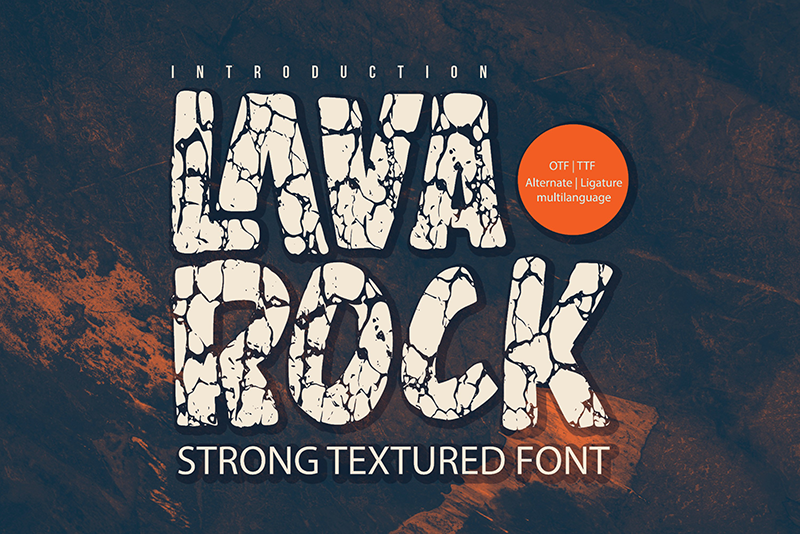 Lavarock Font