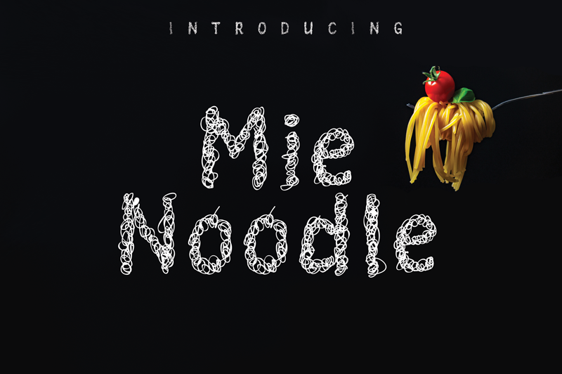 Mie Noodle Font