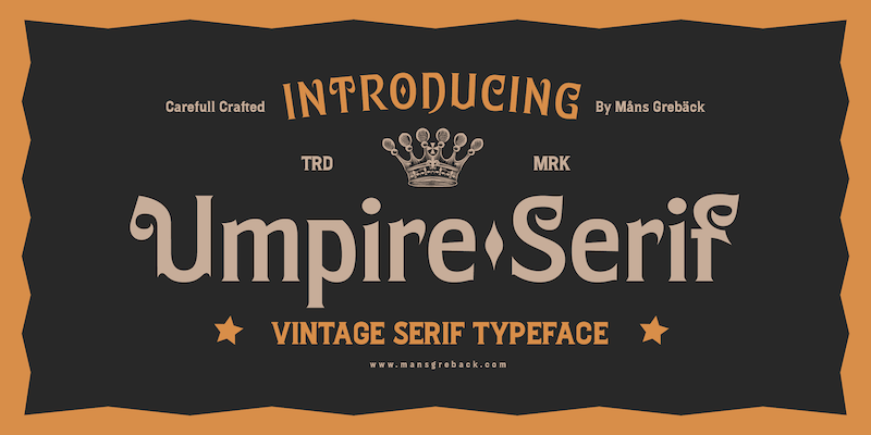Umpire Serif Font
