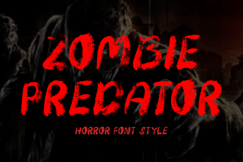 Zombie Predator Font