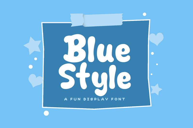 Blue Style Font