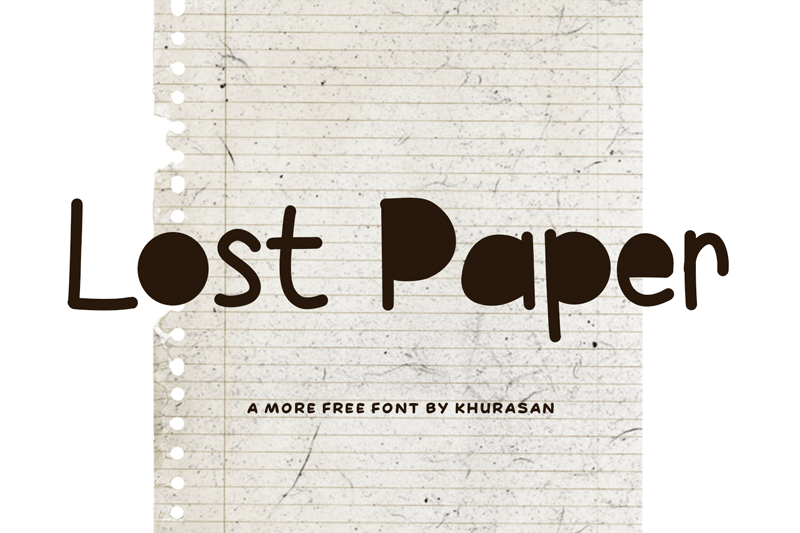 Lost Paper Font